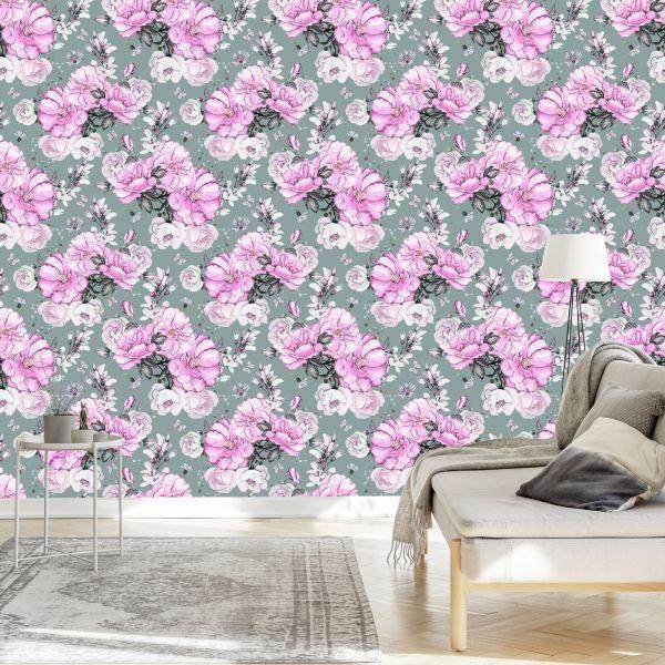 Behang Bloemen - Afbeelding 3
