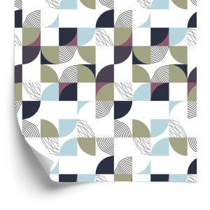 Behang Kleurrijke Geometrische Abstractie