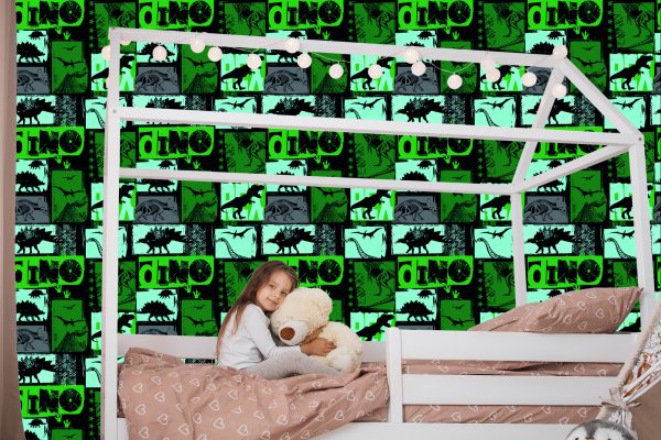 Behang Jeugdkamer Met Dinosaurussen - Afbeelding 7
