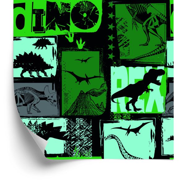 Behang Jeugdkamer Met Dinosaurussen