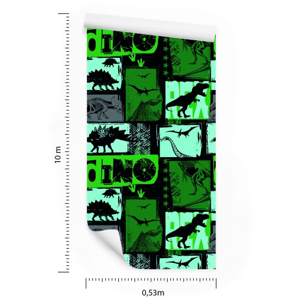 Behang Jeugdkamer Met Dinosaurussen - Afbeelding 8