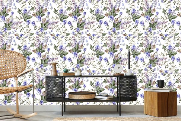 Behang Vlinders Tussen Lavendel - Afbeelding 5