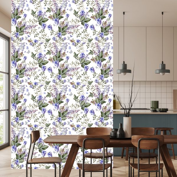 Behang Vlinders Tussen Lavendel - Afbeelding 4