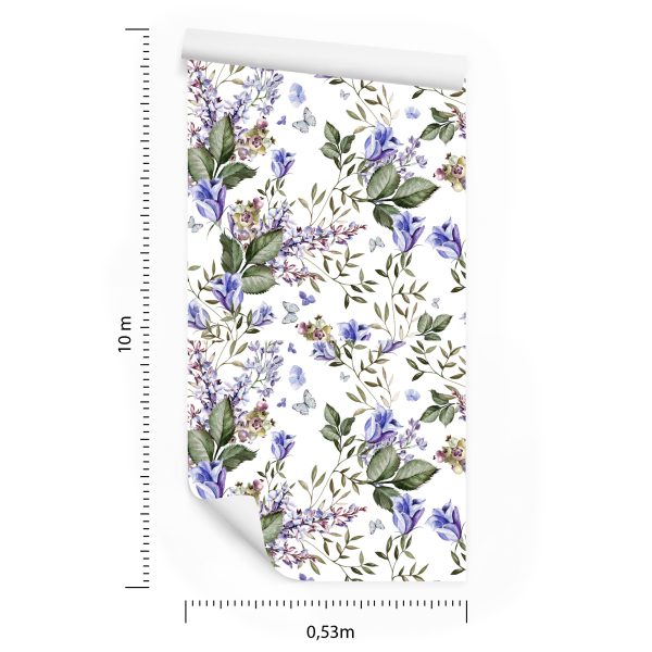 Behang Vlinders Tussen Lavendel - Afbeelding 8