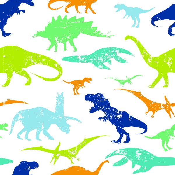 Behang Kleurrijke Dinosaurussen Kinderkamer - Afbeelding 2