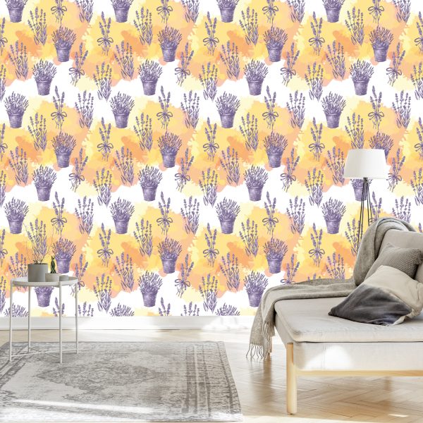 Behang Lavendel - Afbeelding 3