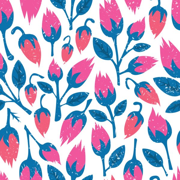 Behang Bloemen In Retrostijl - Afbeelding 2