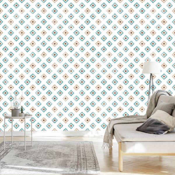 Behang Kleurrijke Geometrische Patronen - Afbeelding 3