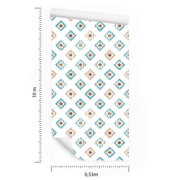 Behang Kleurrijke Geometrische Patronen - Afbeelding 8