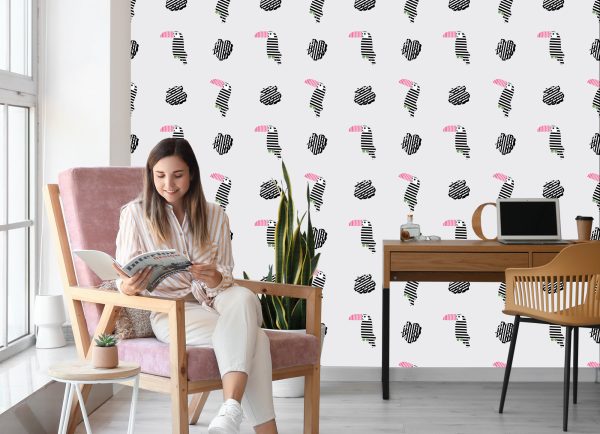 Behang Voor Kinderen - Toekans En Bladeren - Afbeelding 7