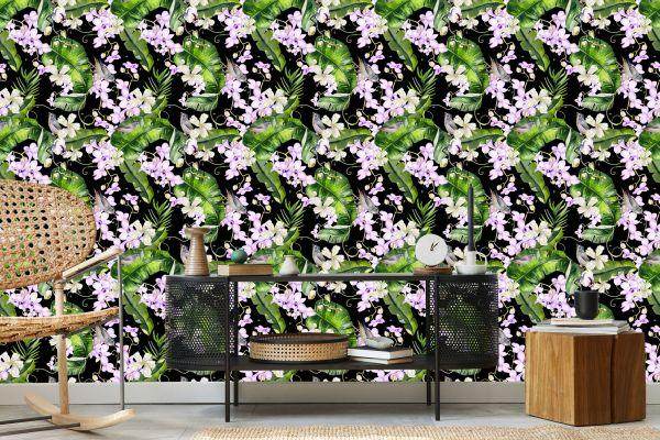 Behang Voor Woonkamer Orchideeën Natuur Bloemen Planten - Afbeelding 5