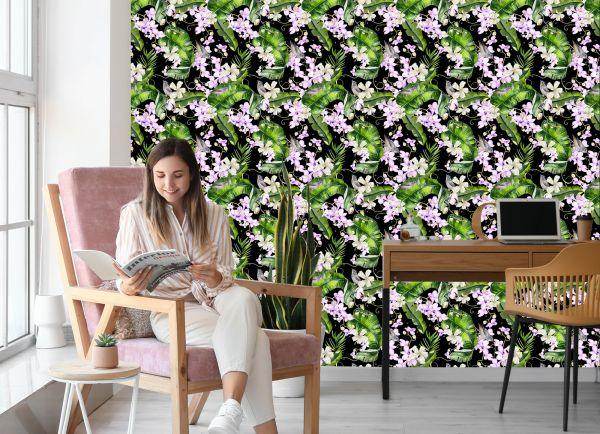 Behang Voor Woonkamer Orchideeën Natuur Bloemen Planten - Afbeelding 7