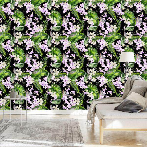 Behang Voor Woonkamer Orchideeën Natuur Bloemen Planten - Afbeelding 3