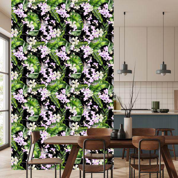 Behang Voor Woonkamer Orchideeën Natuur Bloemen Planten - Afbeelding 4