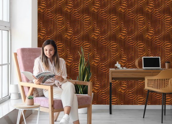 Behang Houten 3D-Patroon - Afbeelding 7