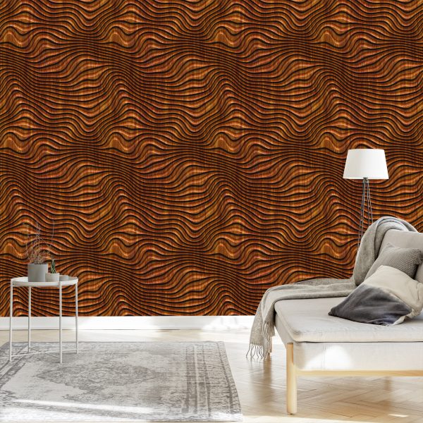 Behang Houten 3D-Patroon - Afbeelding 3