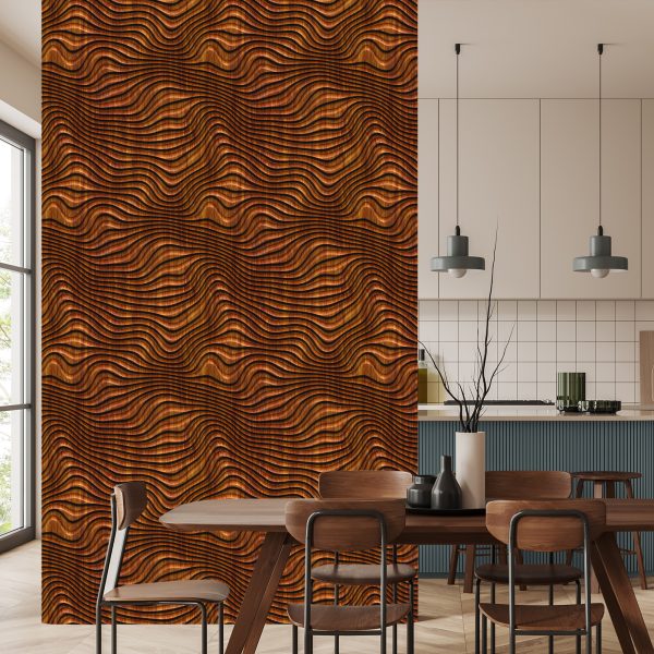 Behang Houten 3D-Patroon - Afbeelding 4