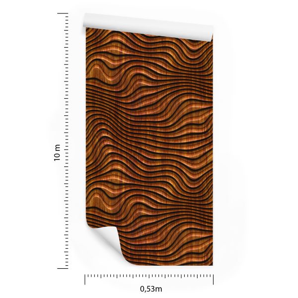 Behang Houten 3D-Patroon - Afbeelding 8