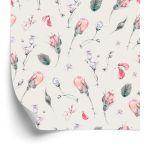 Behang Vintage Rozen Bloemen