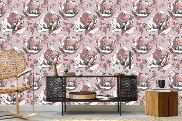 Behang Mooie Anemonen - Afbeelding 5