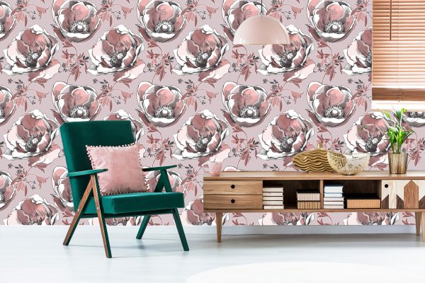 Behang Mooie Anemonen - Afbeelding 6