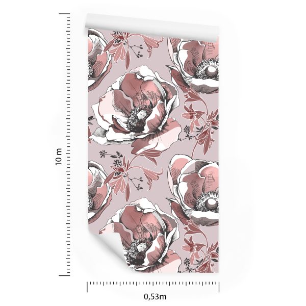 Behang Mooie Anemonen - Afbeelding 8