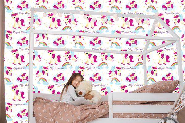 Behang Voor Kinderen - Magische Eenhoorns - Afbeelding 7