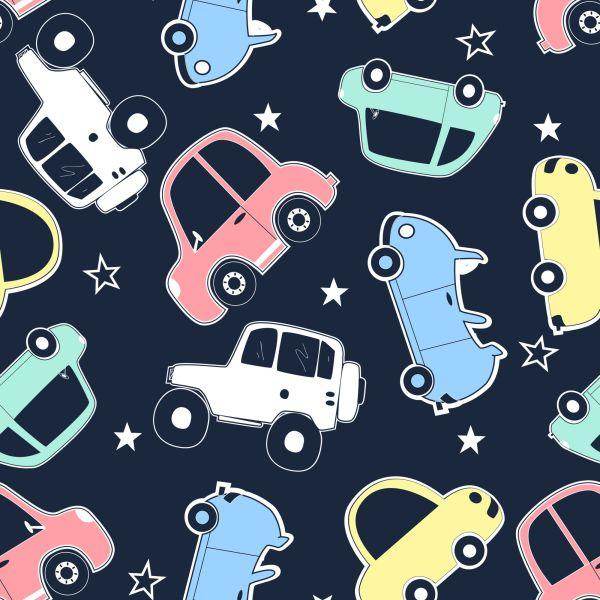 Behang In De Kleurrijke Kinderkamer Van Star Cars - Afbeelding 2