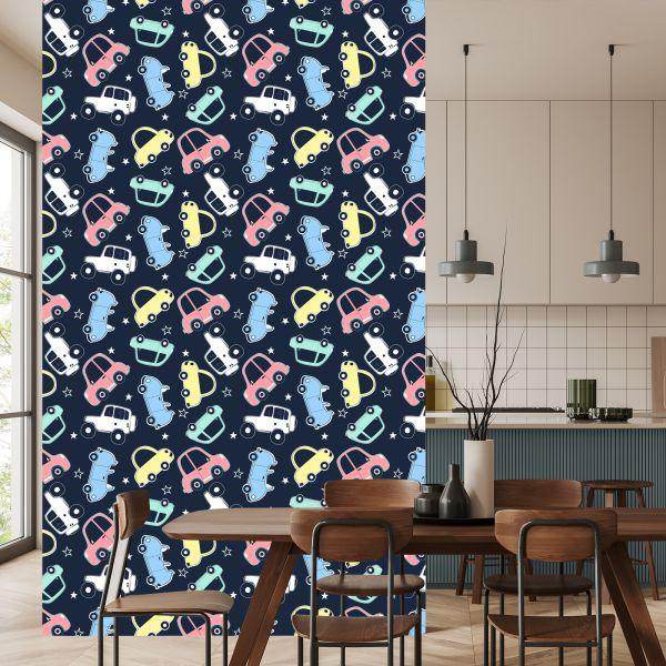 Behang In De Kleurrijke Kinderkamer Van Star Cars - Afbeelding 4