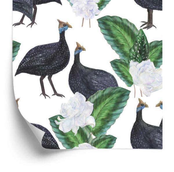 Behang Exotische Vogels En Planten
