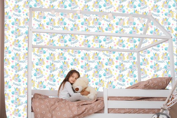 Behang Voor Kinderen - Magische Slapende Eenhoorns - Afbeelding 7