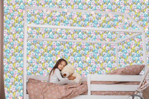 Behang Voor Kinderen - Slapende Eenhoorns - Afbeelding 7