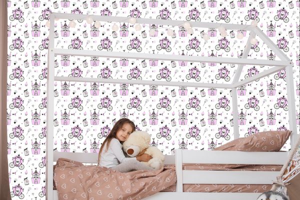Behang Sprookjeskasteelvogels Voor De Kinderkamer - Afbeelding 7