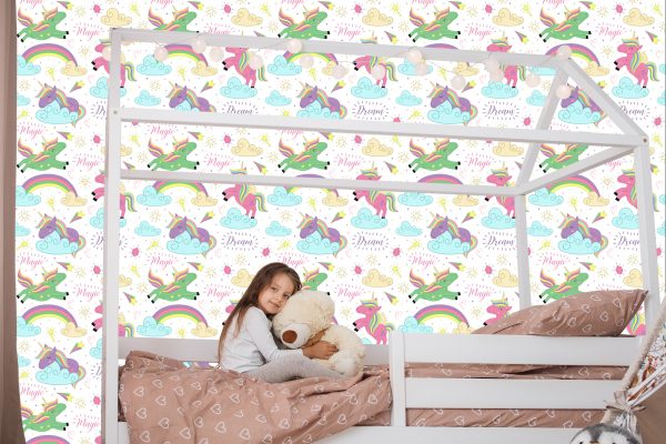 Behang Voor Kinderen - Magische Eenhoorns - Afbeelding 7