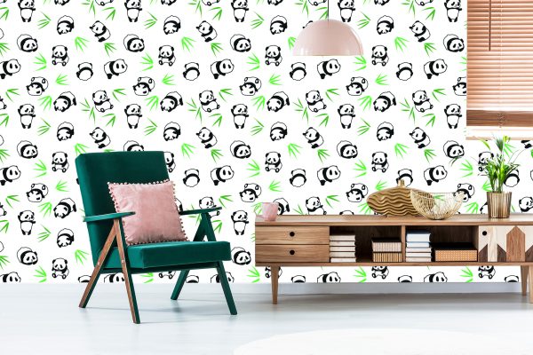 Behang Panda's Tussen Het Groen - Afbeelding 6