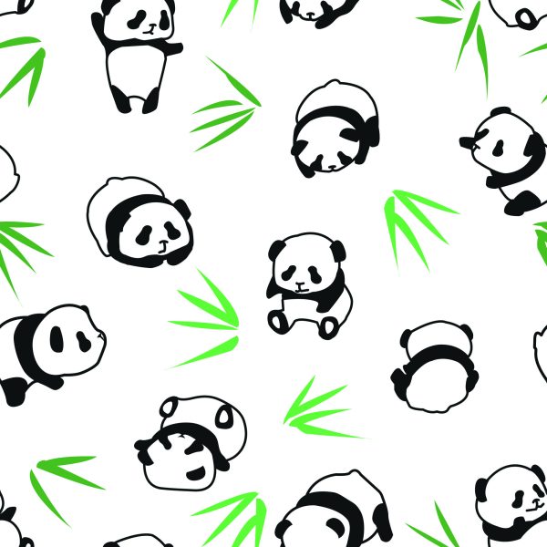 Behang Panda's Tussen Het Groen - Afbeelding 2