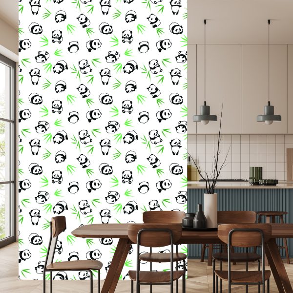 Behang Panda's Tussen Het Groen - Afbeelding 4