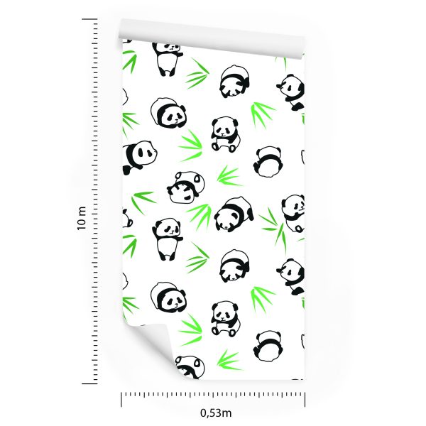 Behang Panda's Tussen Het Groen - Afbeelding 8