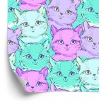 Behang Voor Kinderen - Kleine Kleurrijke Katten
