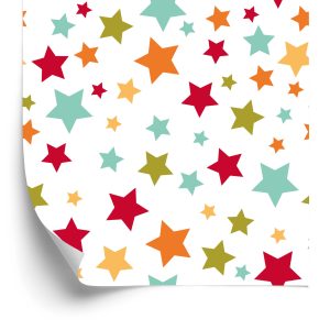 Behang Voor Kinderen - Kleurrijke Sterren