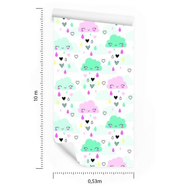 Behang Wolken Regen - Afbeelding 8