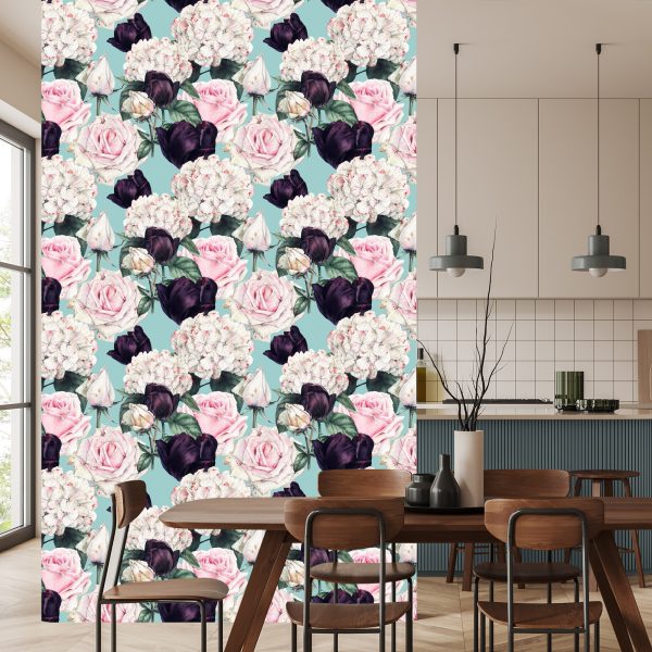 Behang Rozen In Gedempte Kleuren - Afbeelding 4