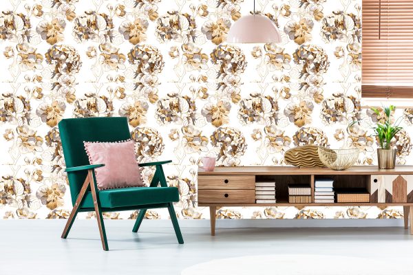 Behang Kersenbloesem Hortensia - Afbeelding 6