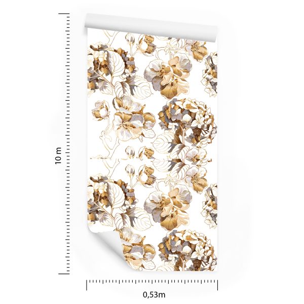Behang Kersenbloesem Hortensia - Afbeelding 8