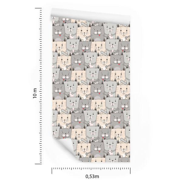 Behang Voor Kinderen - Katten - Afbeelding 8