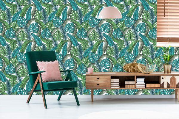 Behang Monstera Jungle Bladeren - Afbeelding 6