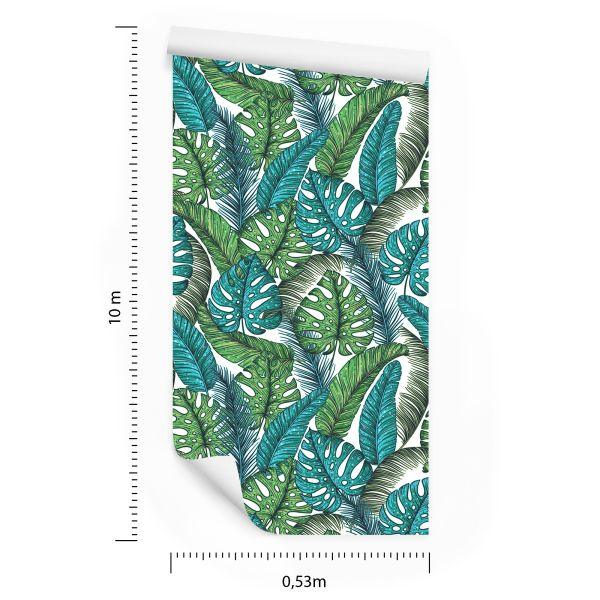 Behang Monstera Jungle Bladeren - Afbeelding 8
