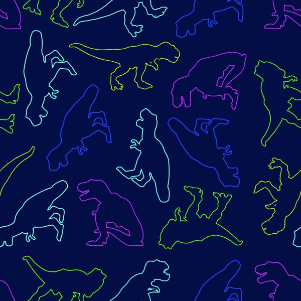Behang De Kleurrijke Dinosaurussen Voor De Babykamer - Afbeelding 2