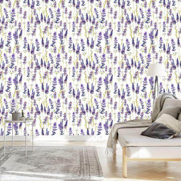 Behang Lavendel - Afbeelding 3