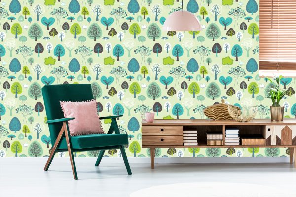 Behang Groene Planten Boom Kinderkamer - Afbeelding 6